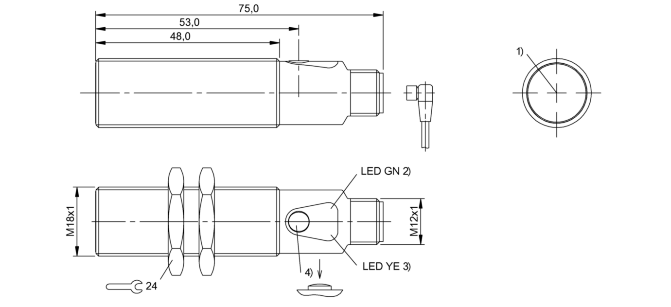 Оптический датчик Balluff BOS 18M-PI-RE30-S4