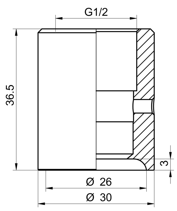 Приварной адаптер Baumer ZPW3-327