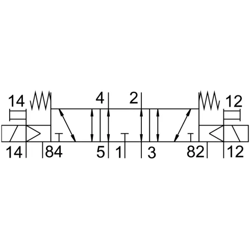 Распределитель с электромагнитным управлением Festo VMPA14-M1HF-E-PI