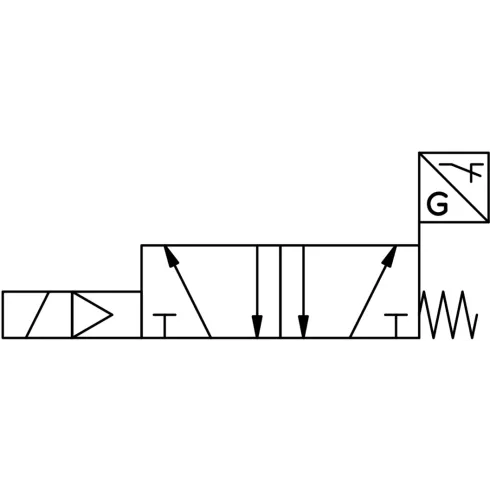 Распределитель с электромагнитным управлением Festo VSVA-B-M52-MZ-A1-1T1L-APC