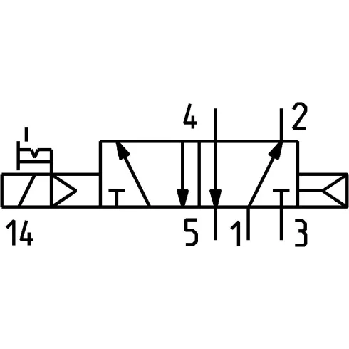 Распределитель с электромагнитным управлением Camozzi 752-000-P16-15-W23