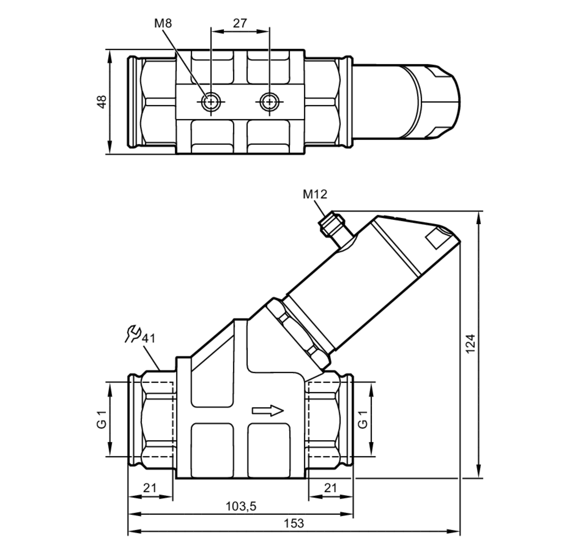 Мехатронный датчик потока IFM Electronic SB7242