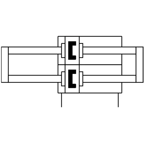 Двухпоршневой пневмоцилиндр Festo DPZJ-32-100-P-A-KF-S2