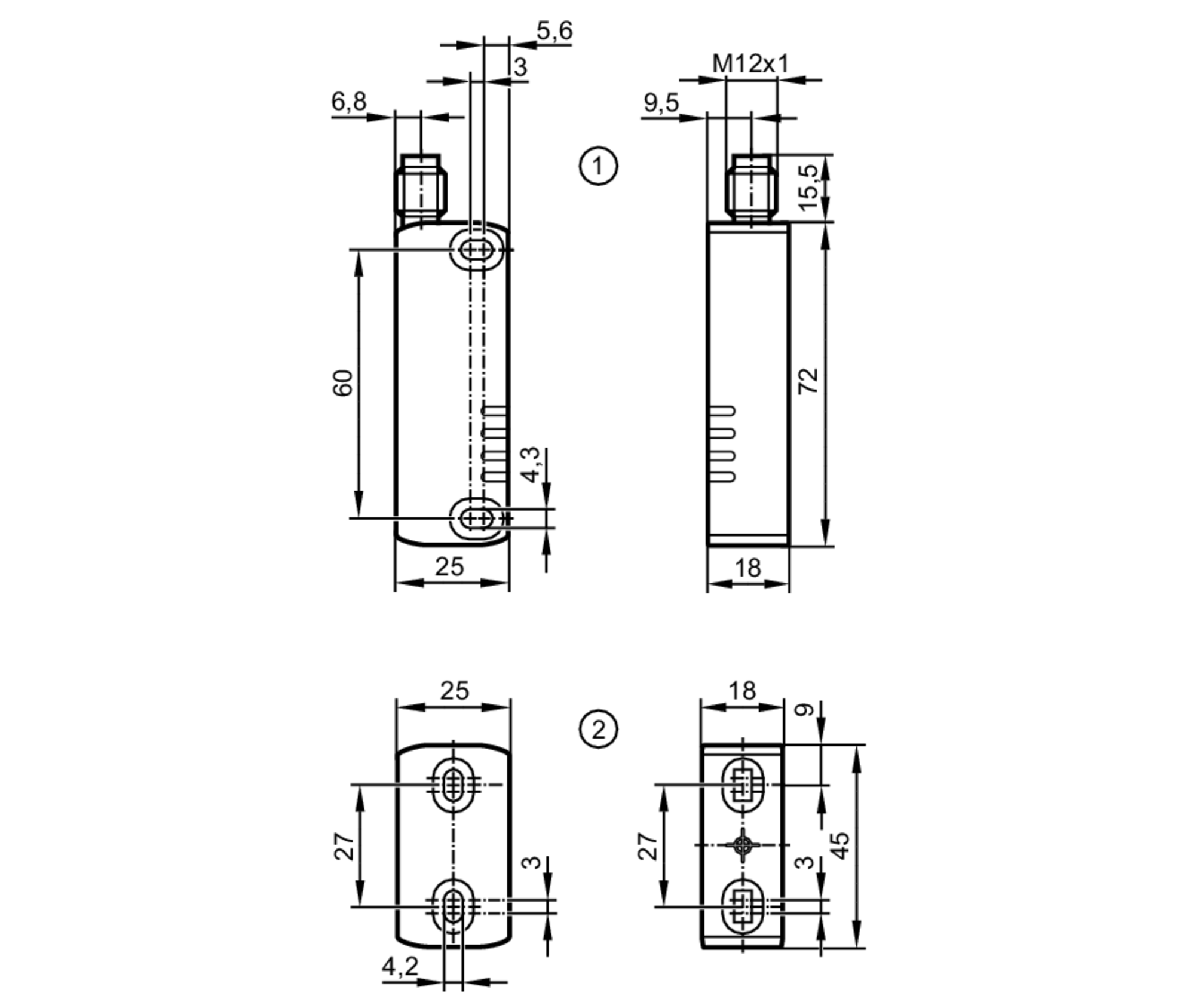 Магнитный датчик безопасности IFM Electronic MN708S