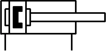 Короткоходовый цилиндр Camozzi QLM2A025A035
