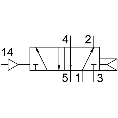 Распределитель с пневматическим управлением FestoVL-5/2-D-1-C