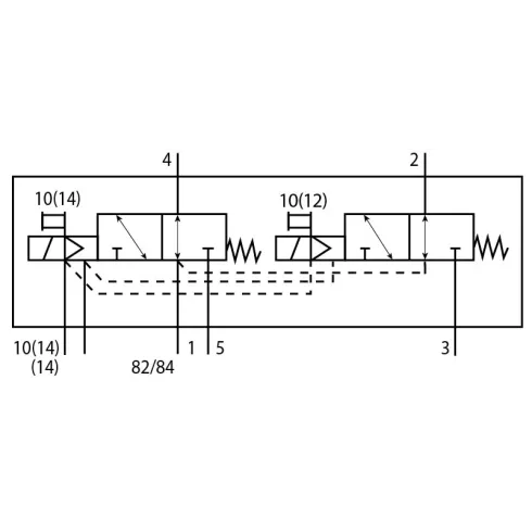 Распределитель с электромагнитным управлением Festo VUVG-B14-T32U-MZT-F-1T1L-EX2C