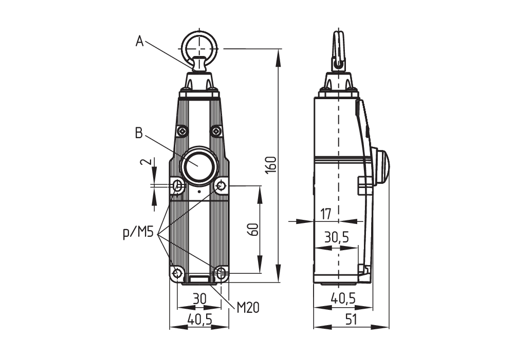 Тросовый выключатель аварийной остановки Schmersal ZQ700-02
