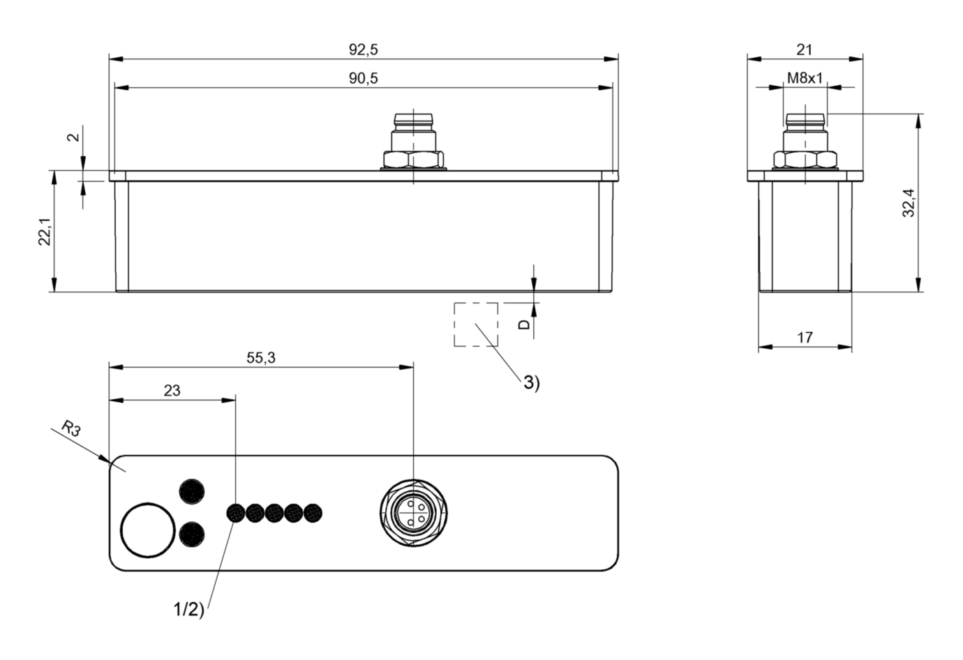 Индуктивный датчик линейных перемещений Balluff BIP LD2-T070-03-S75