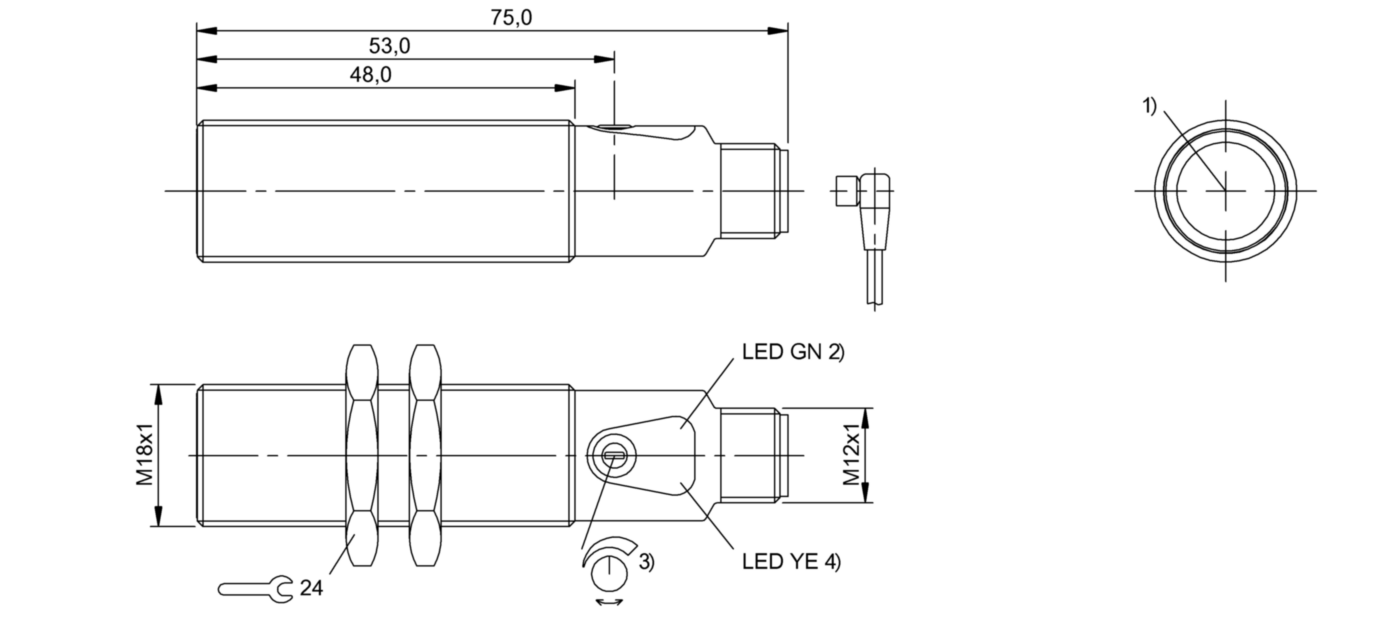 Оптический датчик Balluff BOS 18M-PO-RE21-S4S