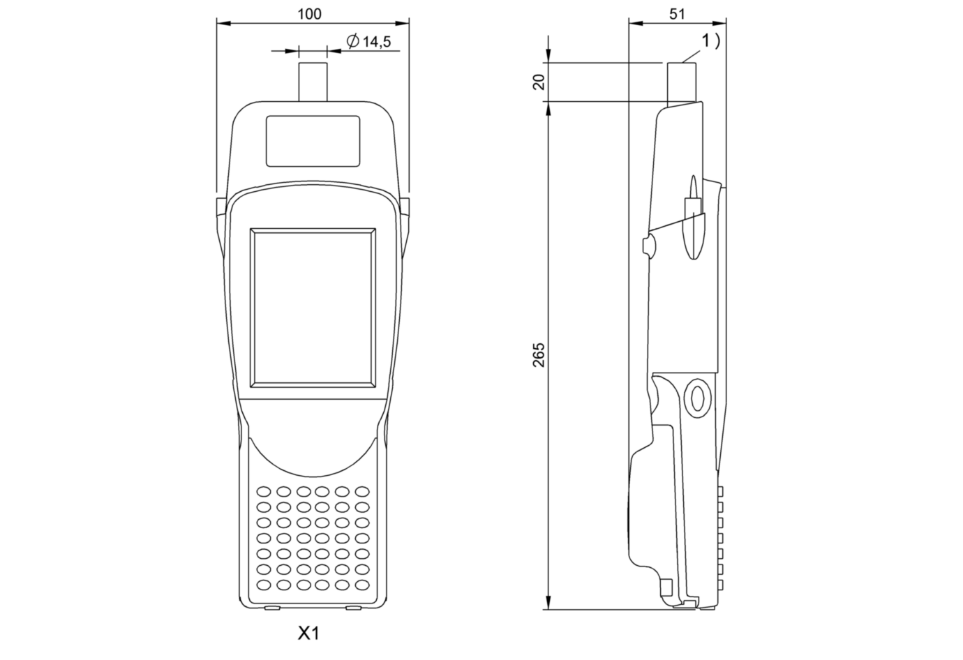 RFID портативный прибор чтения-записи Balluff BIS M-873-1-008-X-001