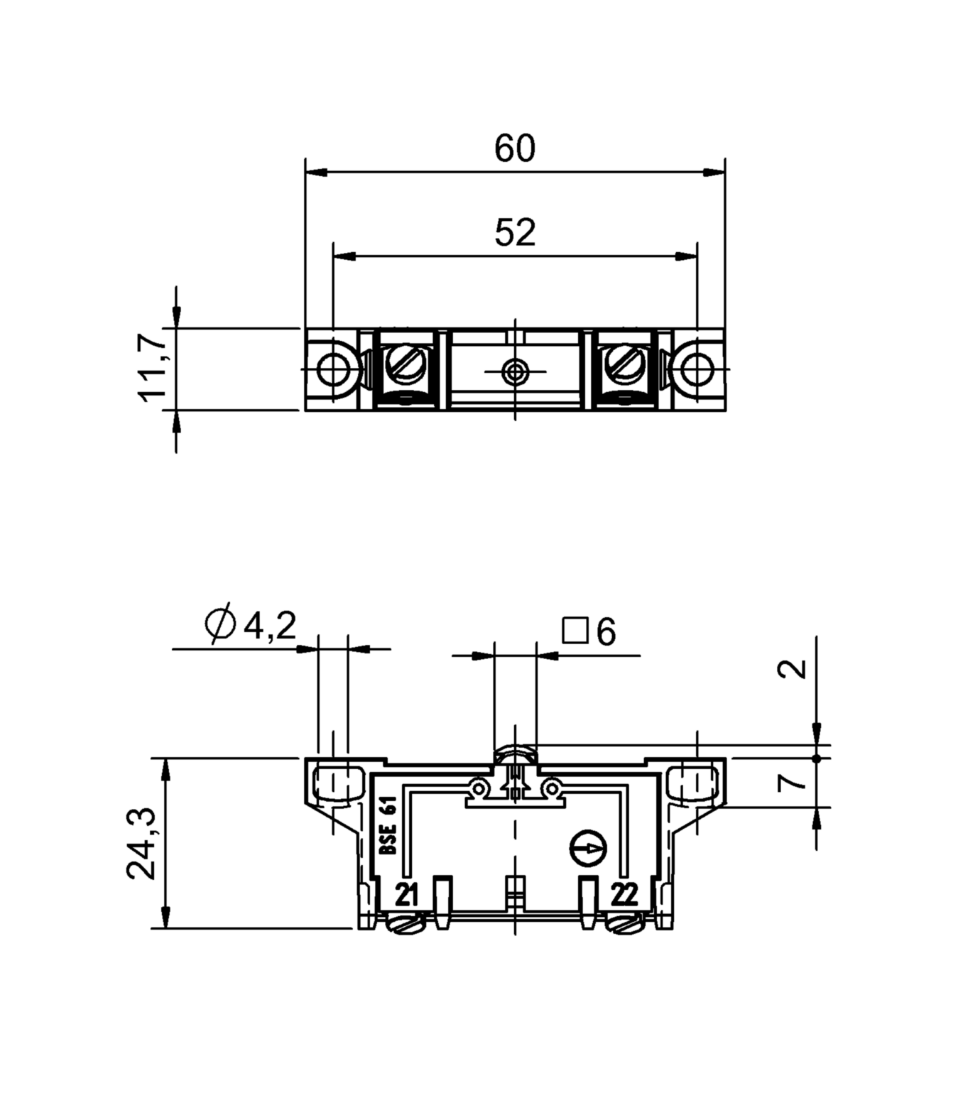 Элемент переключения Balluff BSE 61-RK