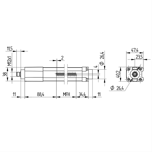 Световая завеса Wenglor OEEI152U0135