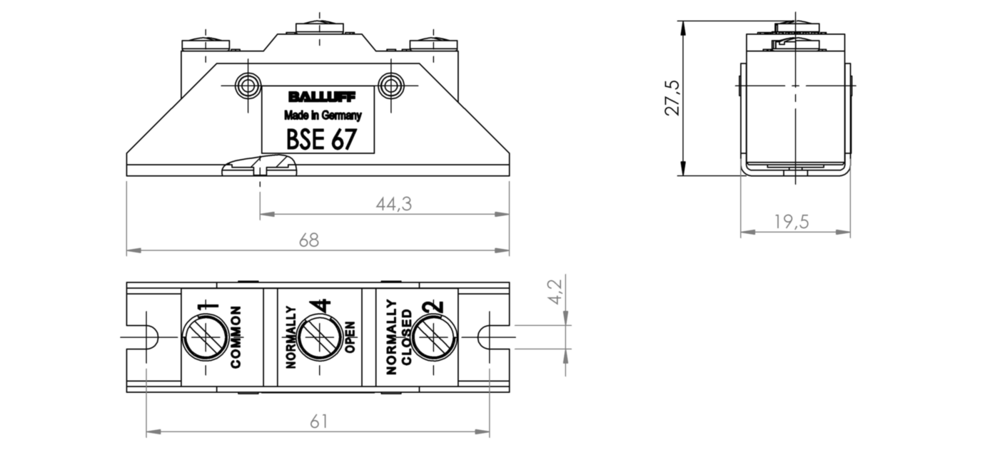Элемент переключения Balluff BSE 67-RK