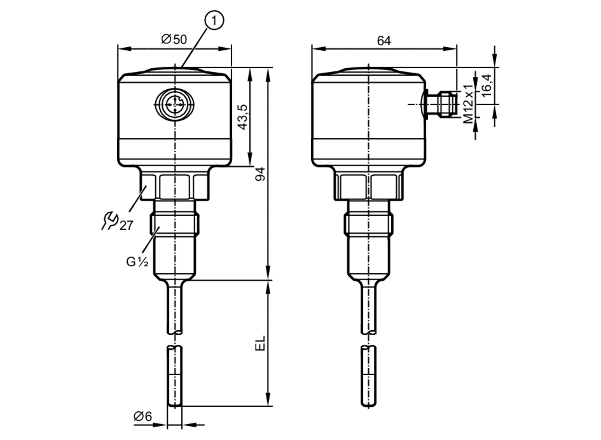 Датчик температуры IFM Electronic TCC531