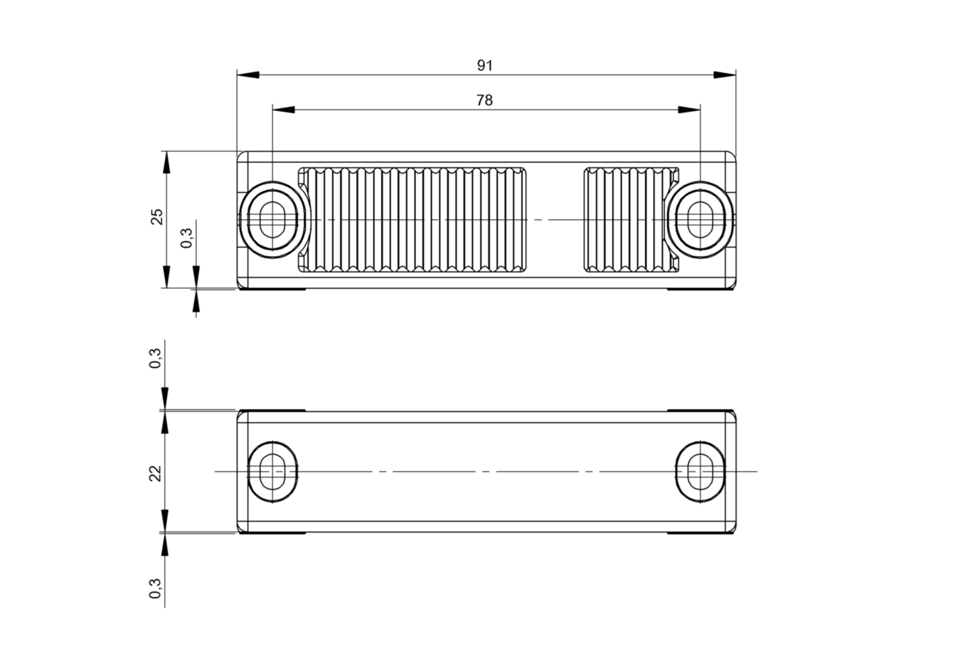 Магнитный датчик безопасности Balluff BID R03K-4R300