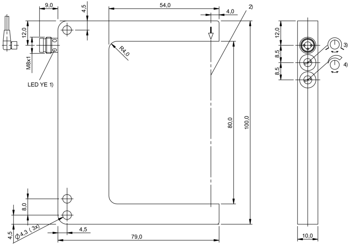 Щелевой датчик Balluff BGL 80A-003-S49