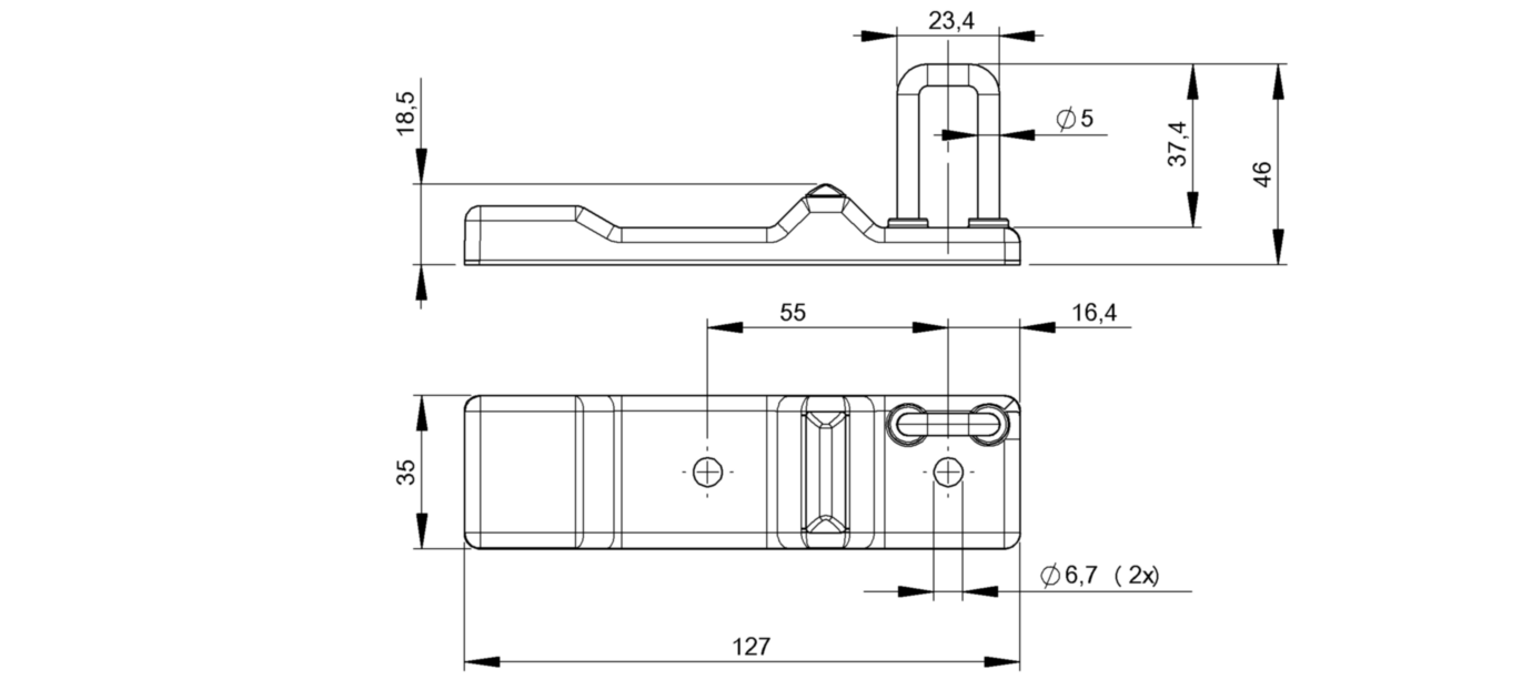 Ключ для бесконтактных выключателей Balluff BID Z01K-4R3M0