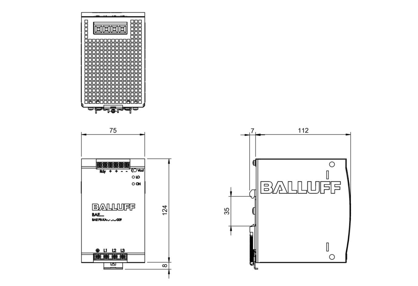 Блок питания Balluff BAE PS-XA-3Y-24-050-009