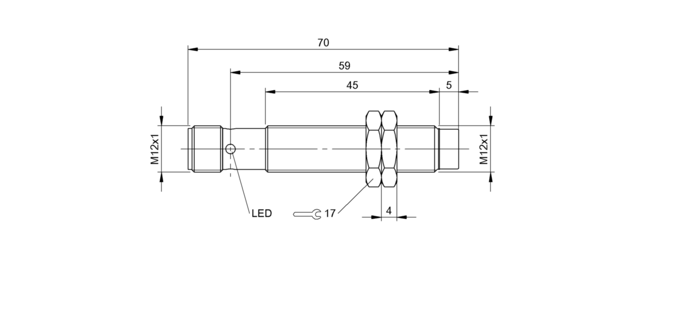 Индуктивный датчик безопасности Balluff BES M12EN-PFC40F-S04G-D11
