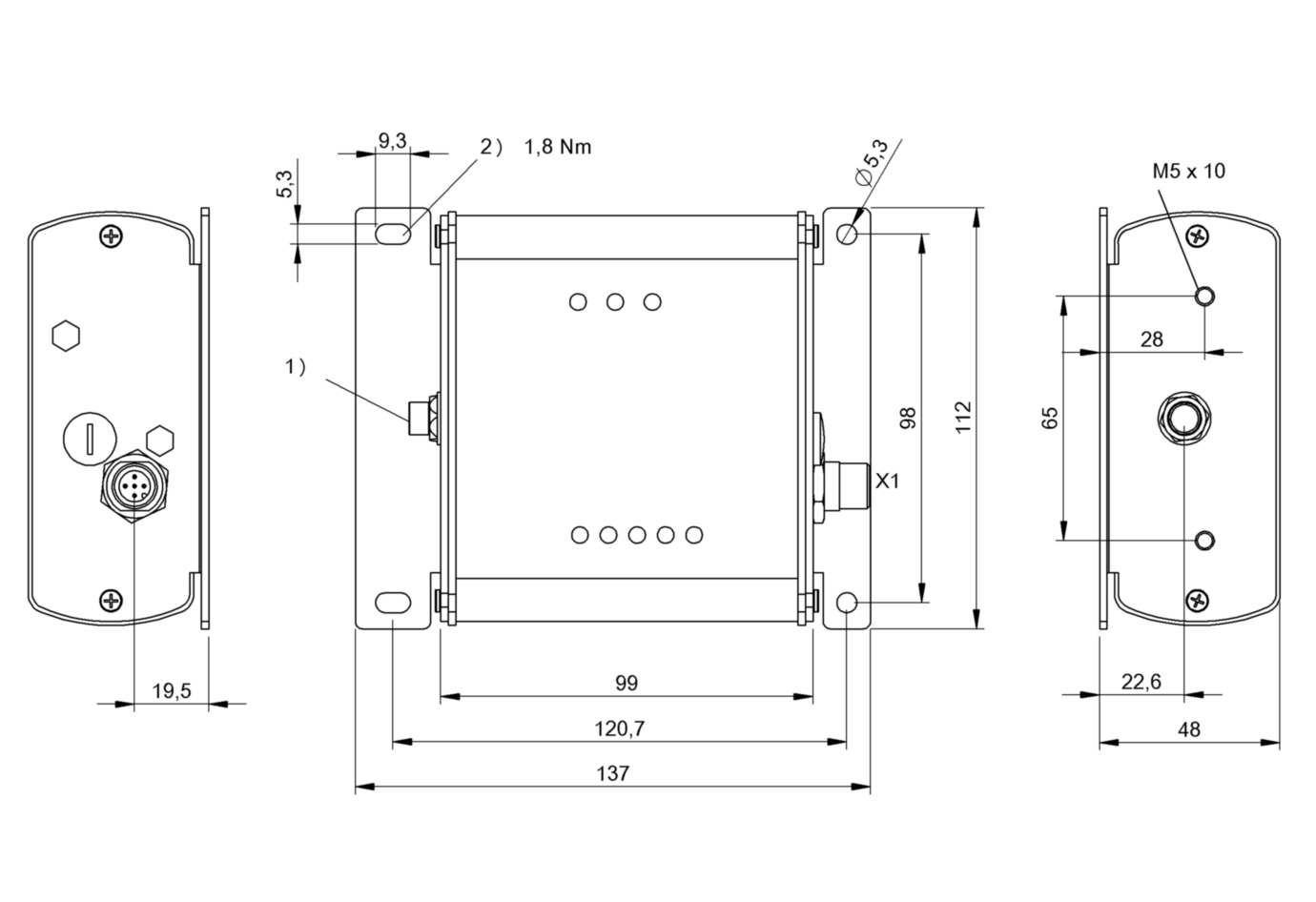 Блок обработки RFID Balluff BIS M-620-067-A01-04-S92
