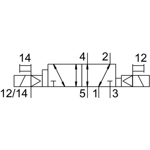 Распределитель с электромагнитным управлением Festo VSVA-B-D52-ZD-D2-1R5L