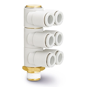 Коллектор цанговый SMC KQ2-ZT04-02S