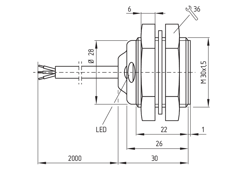 Индуктивный датчик Schmersal IFL 15-300M-10P