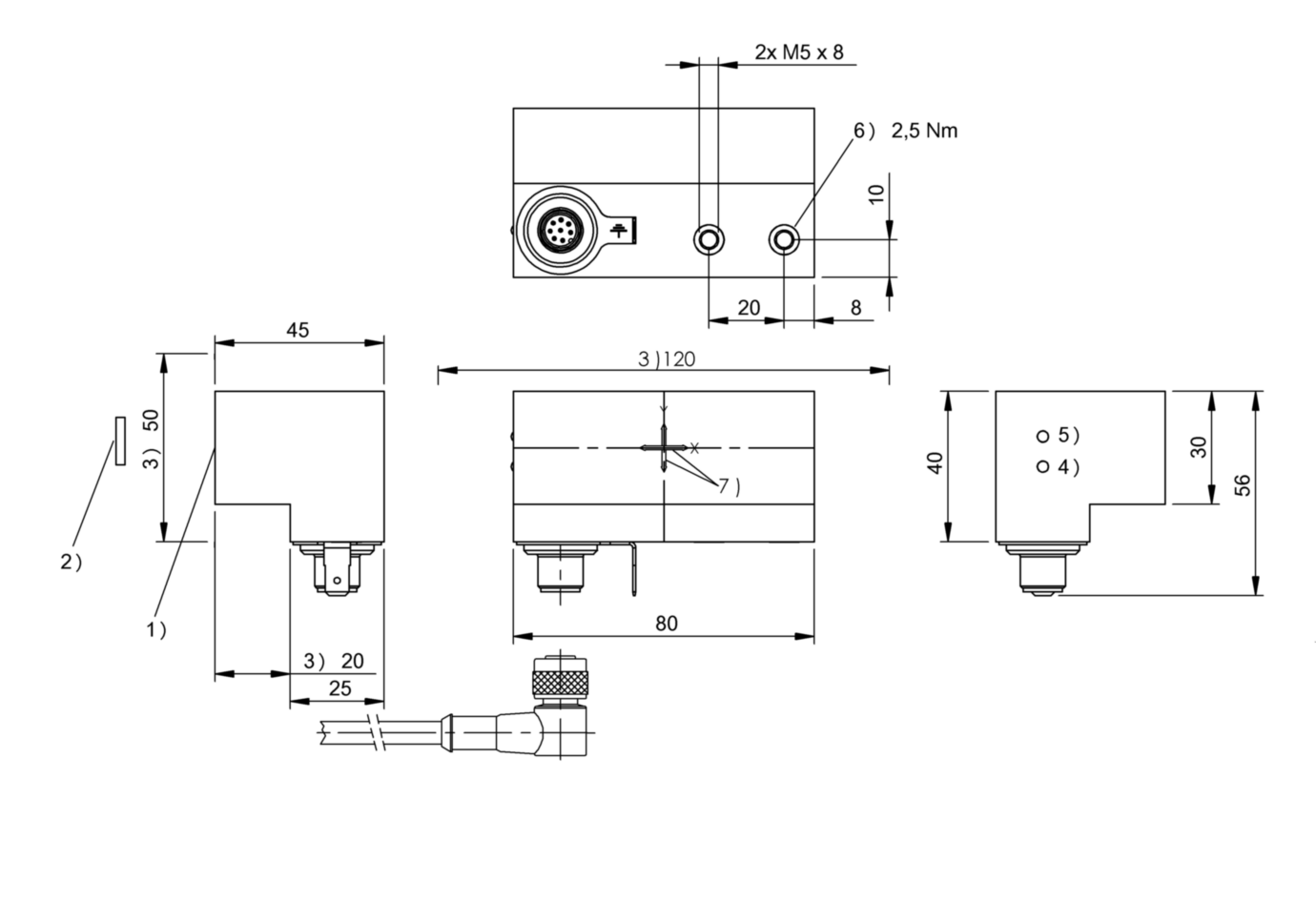 RFID головка чтения/записи Balluff BIS M-308-001-S115