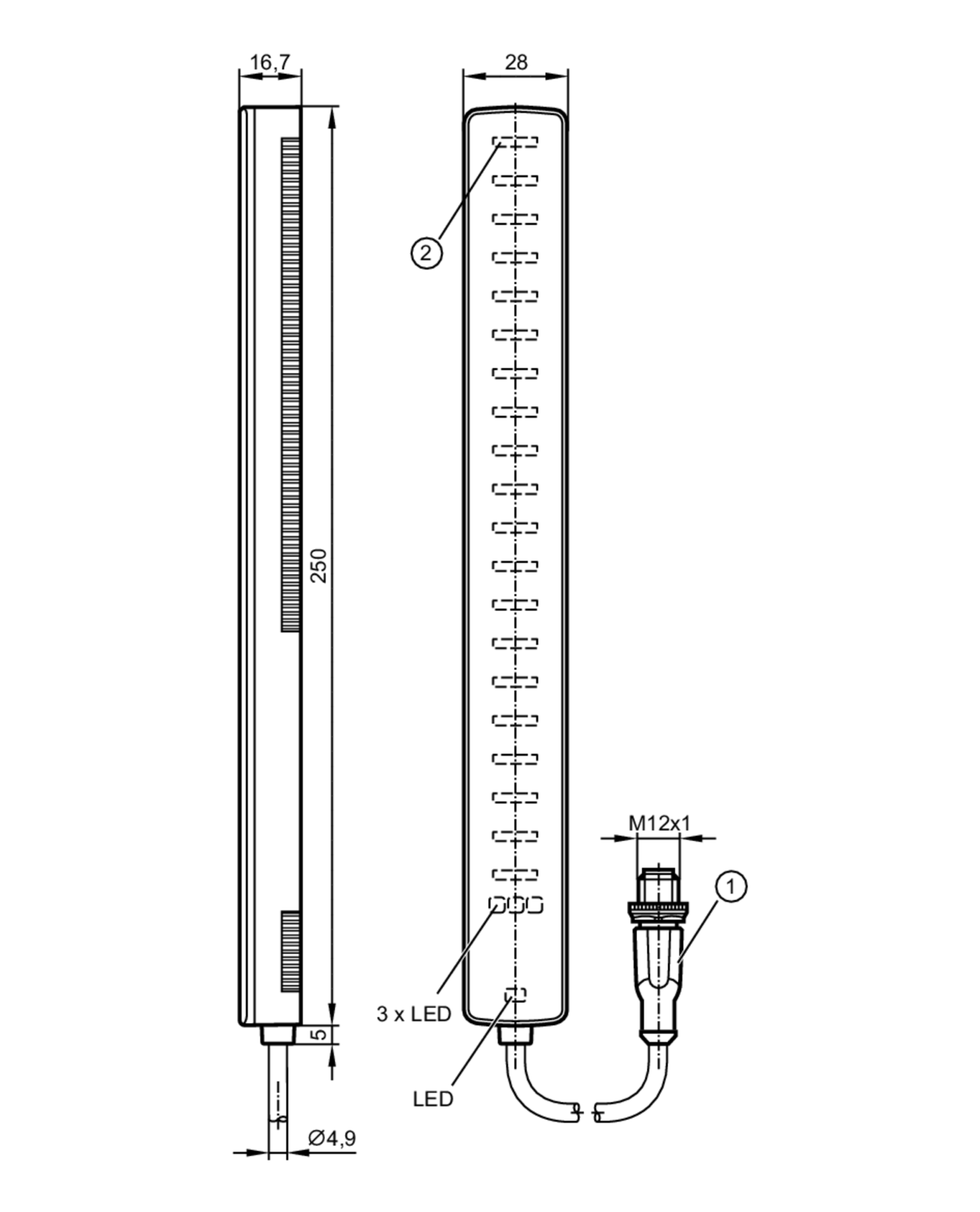 Емкостной датчик уровня IFM Electronic KQ1001