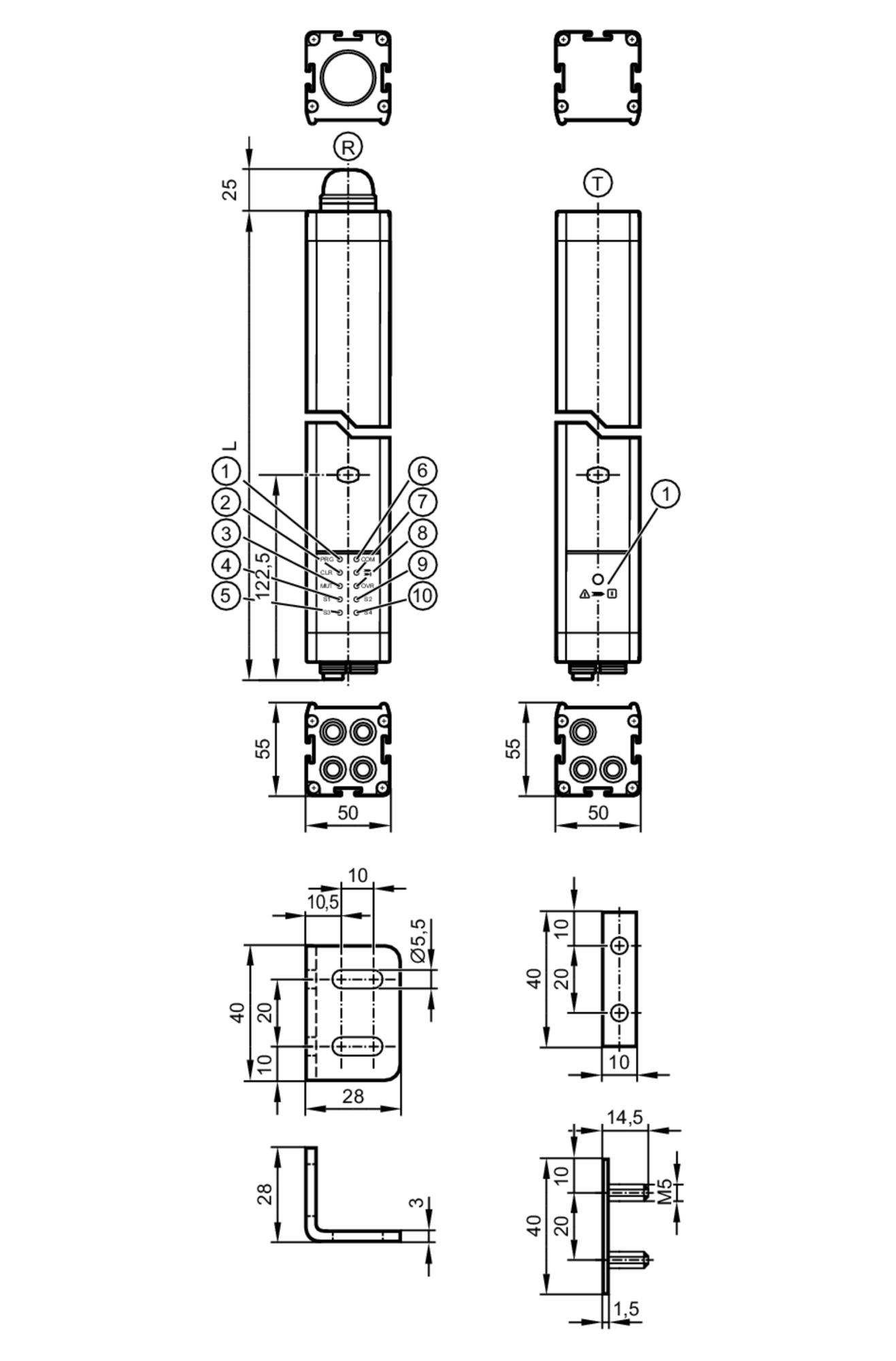 Многолучевой барьер безопасности IFM Electronic OY513S