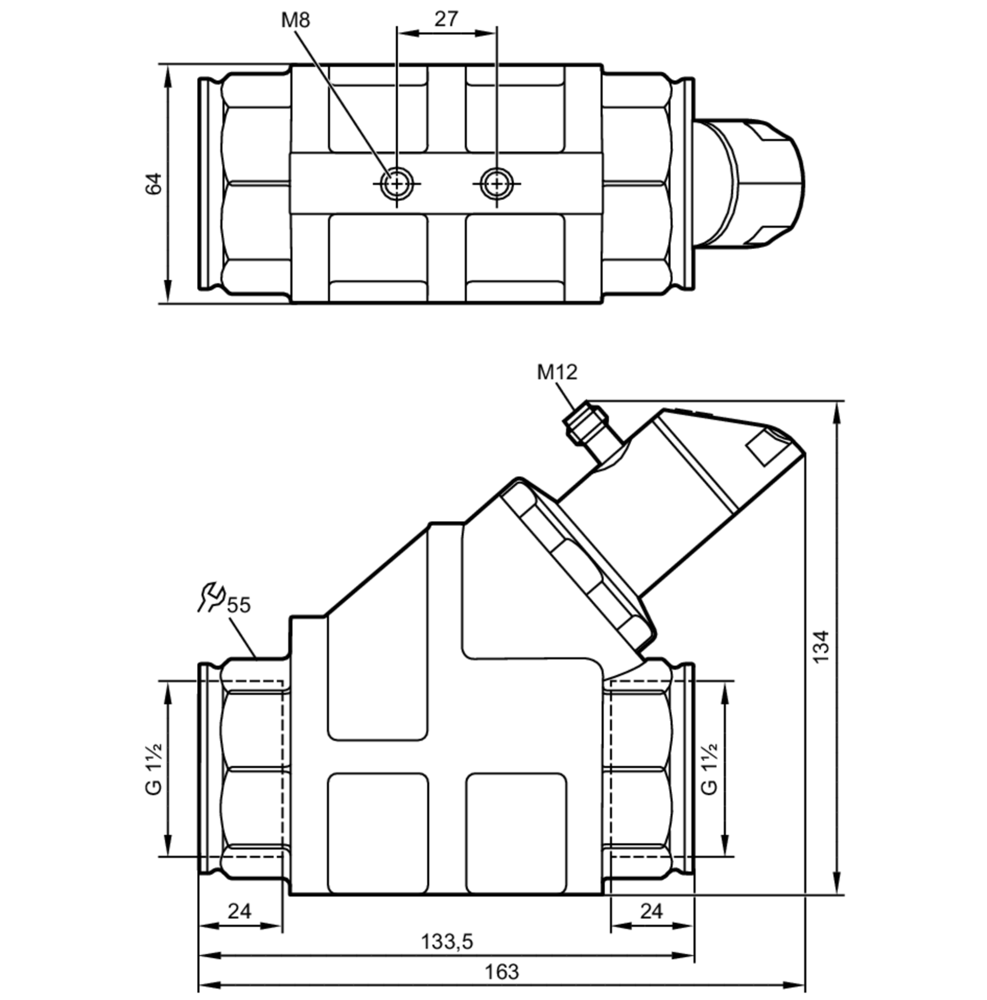 Мехатронный датчик потока IFM Electronic SB3257